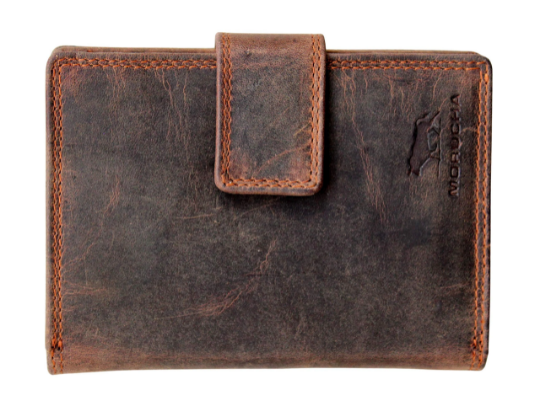 MORUCHA Clutch Wallet for Women Genuine Leather RFID Blocking High Capacity Cardholder Purse M85